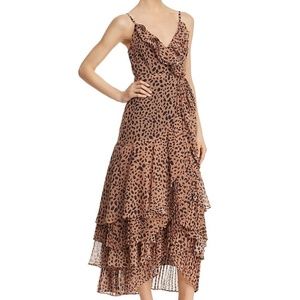 Cheetah-Print Wrap Dress